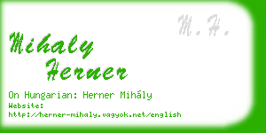 mihaly herner business card